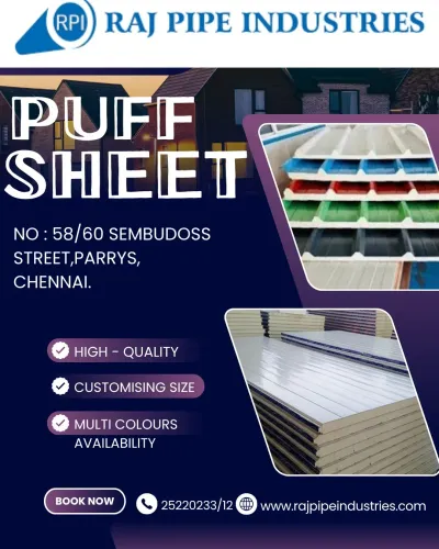 Roof Panel Puf Sheets 30mm, 40mm, 50mm and 80mm th