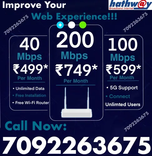Hathway Internet Connection Be