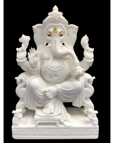 Marble Ganesh Statue In VadodaraMarble Ganesh Mur