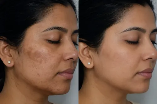 Uneven skin tone can develop g
