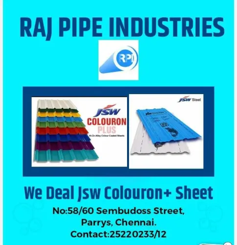 JSW Roofing Sheet  0.47mm and 0.5mm thickness avai