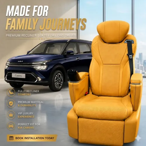 The Kia Carens Premium Recliner Seats are designed