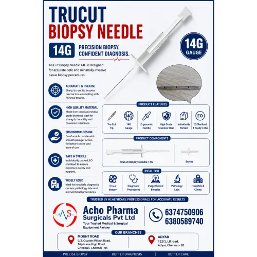 🔬 TruCut Biopsy Needle 14G – 