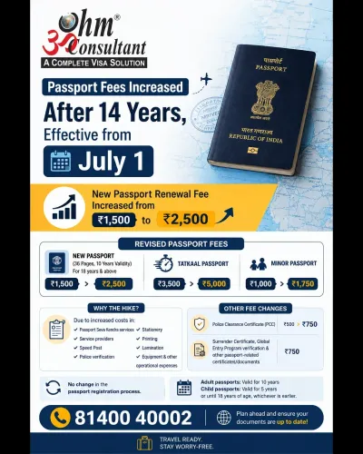 📢 Important Passport Fee Upda