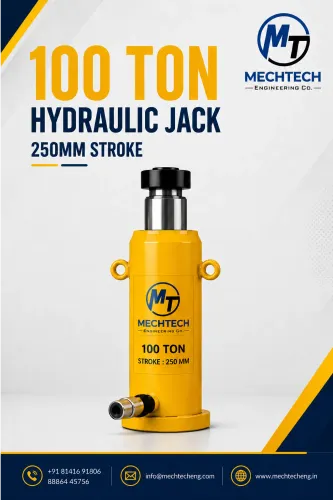 Heavy-duty 100 Ton Hydraulic Jack with 250 mm stro