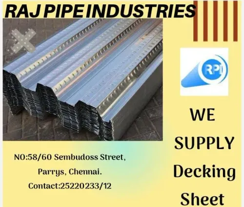 Decking Sheet 0.8mm, 1mm & 1.2mm thickness availab