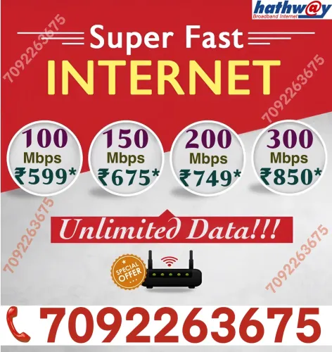 Hathway Fibernet plans in Poru