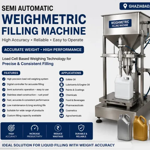 Semi Automatic Weighmetric Filling Machine in Ghaz