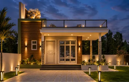 modern elevation design concep