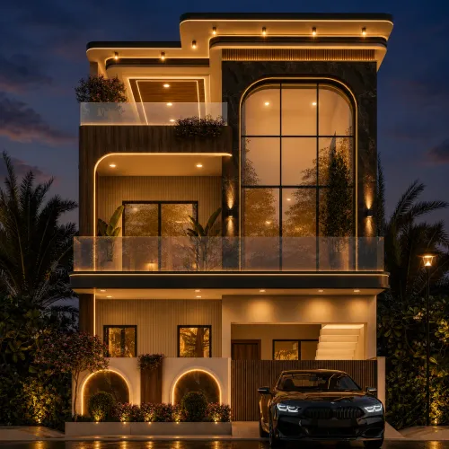 luxury villa and contemporary 