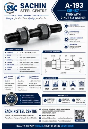 ASTM A193 Grade B7 Stud B