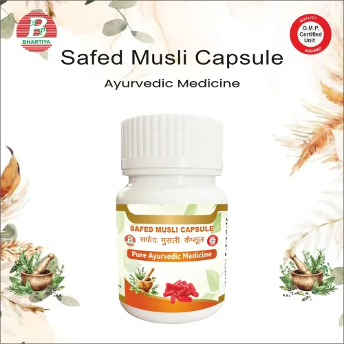Ayurvedic Medicine Safed Musli capsule Manufacture