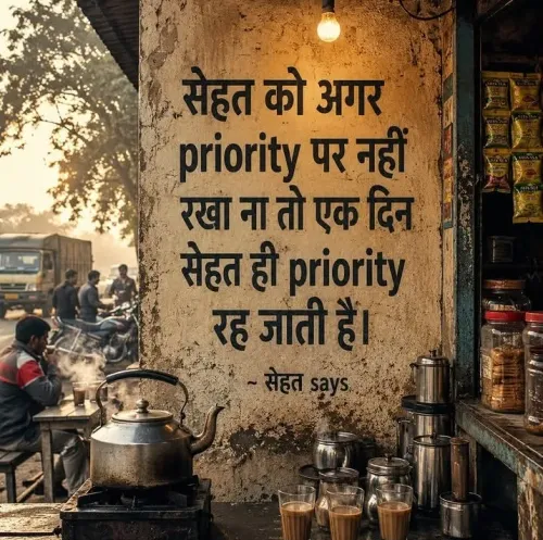 अगर आप आज अपनी सेहत को प्राथमि