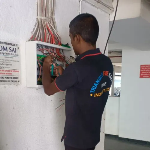 Fire alarm Repairing Work Executed our service tec