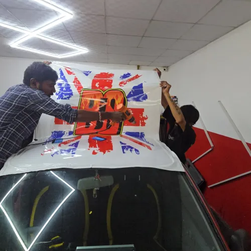 Car Colour Wrapping, Sticking,