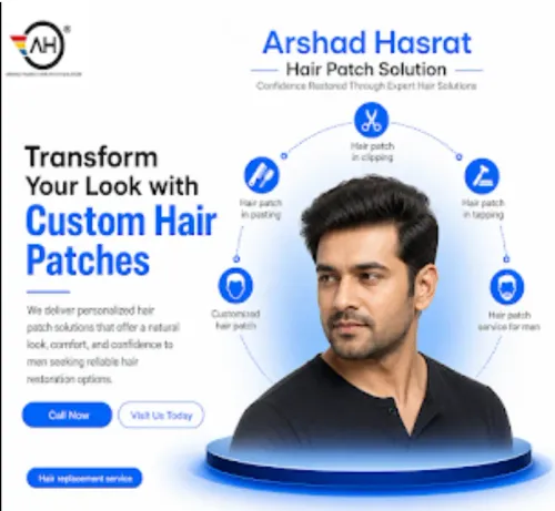 customized hair patch for men