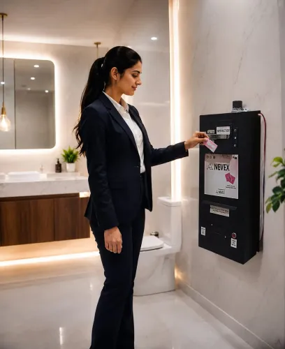 Every day millions of women in India use sanitary 