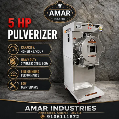 5 HP SS PULVERIZERशक्तिशाली ग्राइंडिंग, बेहतरीन 