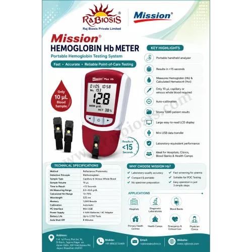 The Mission Hb Hemoglobin Testing System by ACON L