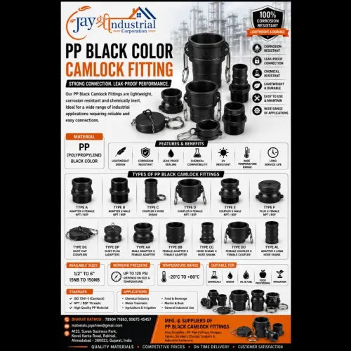 Polypropylene (PP) Camlock Fittings Manufacturers 