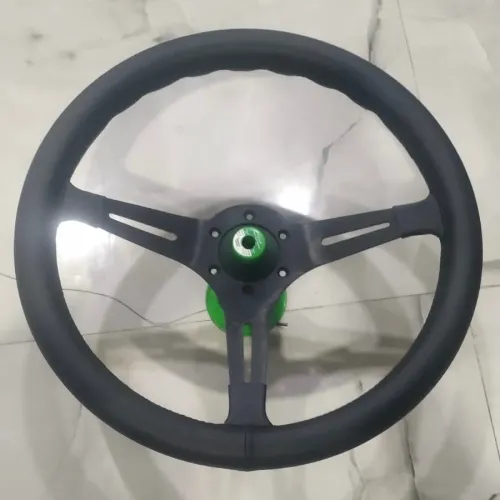 Jeep premium leather steering cover upgrade.Engin