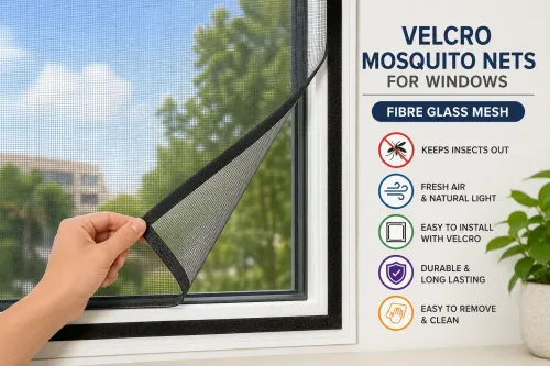 Velcro Based Mosquito Nets for Windows – Durable F