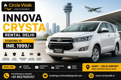 Innova Crysta Rental Delhi Sta