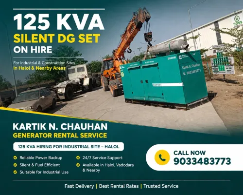 125 kva generator rental jhaga