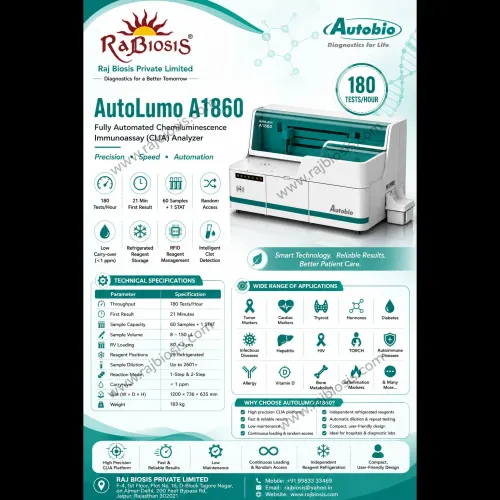 The Autobio AutoLumo A1860 is a fully automated be