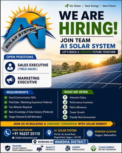 Join the A1 Solar System TeamWe're looking for p