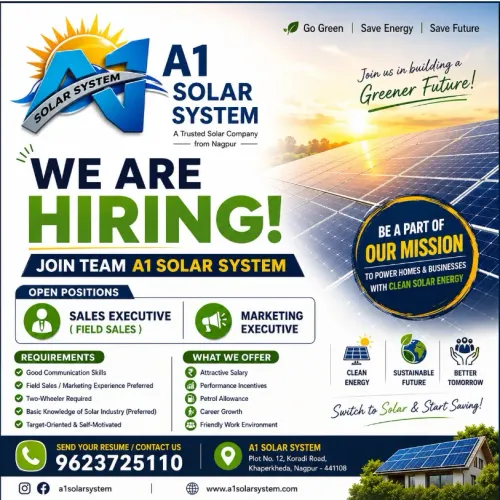 Join the A1 Solar System TeamWe're looking for p