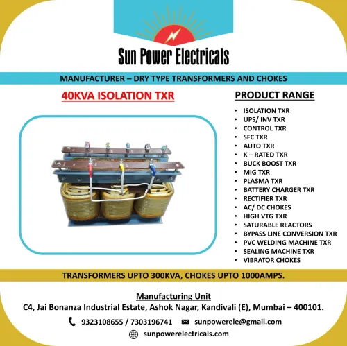 ⚡ 40KVA Three Phase Isolation Transformer successf