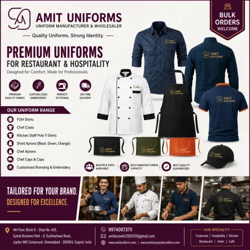Professional uniforms create a strong first impres