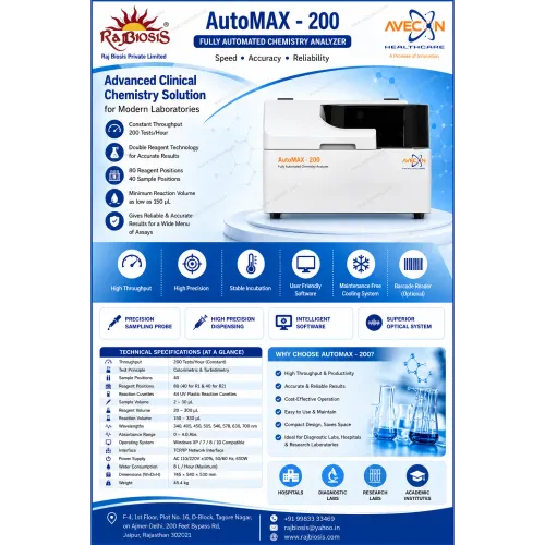 The Avecon AutoMAX 200 is a fully automated clinic