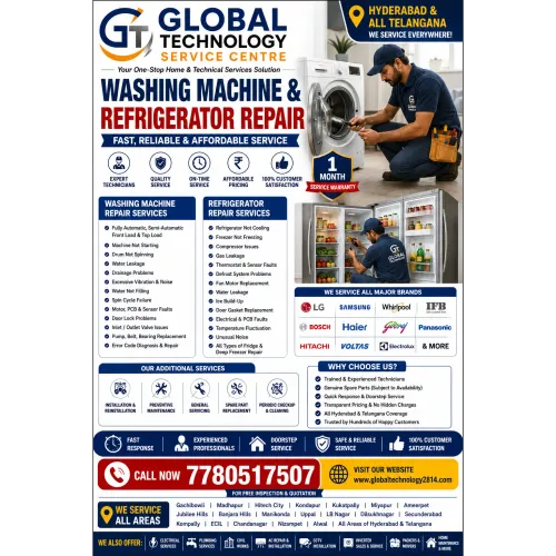 Washing Machine & Refrigerator