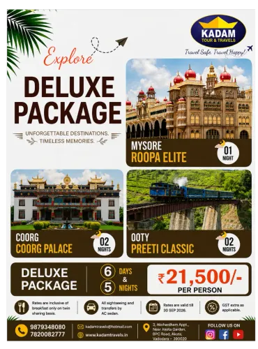 🌸 Mysore • Ooty • Coorg Delux