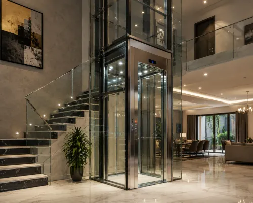 A home elevator does not have to look like purely 