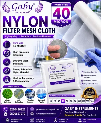 Nylon Filter Mesh cloth 40 micron Size : 10 squa