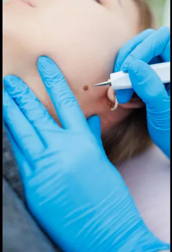 Skin tags, warts and moles are