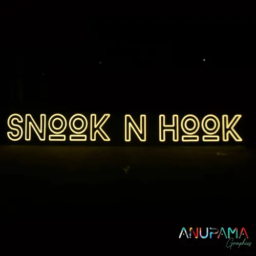 Neon sign for snook n hook