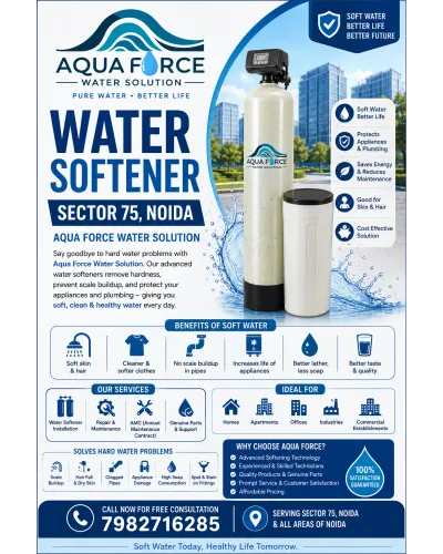 aqua force water softner secto