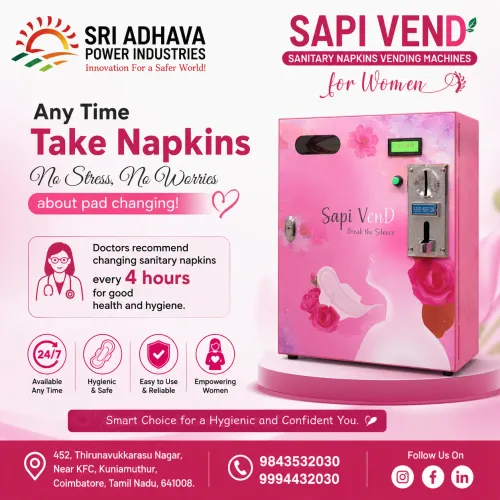 Vending machines for sanitary napkins in Chennai, 