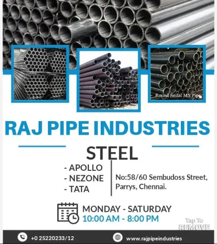 MS Round Pipes 15nb to 600nb sizes, 1.2mm to 9.53m