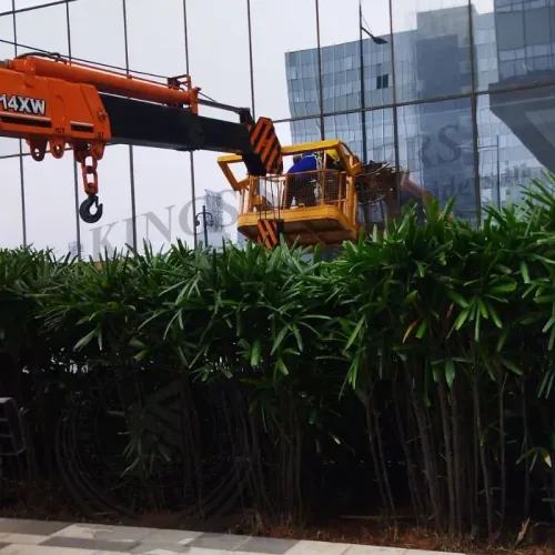 facade glasss cleaning work in
