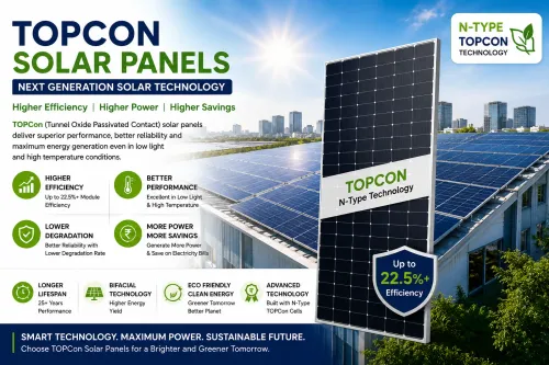 ☀️⚡ TOPCon Solar Panels – Advanced N-Type Technolo