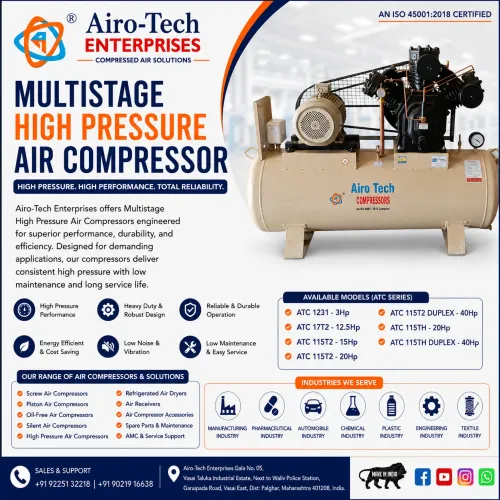 Multistage High Pressure Air Compressor – High Pre