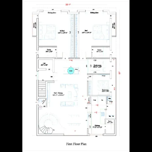 First floor plan details : Sure. If you mean detai