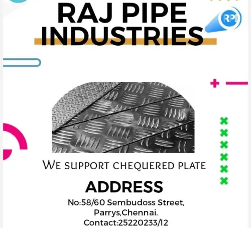 Ms Chequered Plate Embossed 1.6mm to 3mm thickness