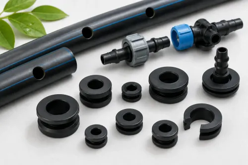A small grommet can determine whether a drip-irrig