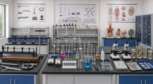 Bharat Scientific World supplies 1st PUC and 2nd P